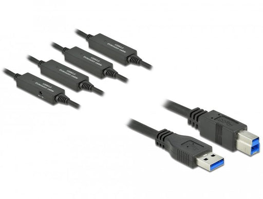 EAN 4043619853823 - DeLOCK 85382 cable USB USB 3.2 Gen 1 (3.1 Gen 1) 20 m USB A USB B Negro imagen 2
