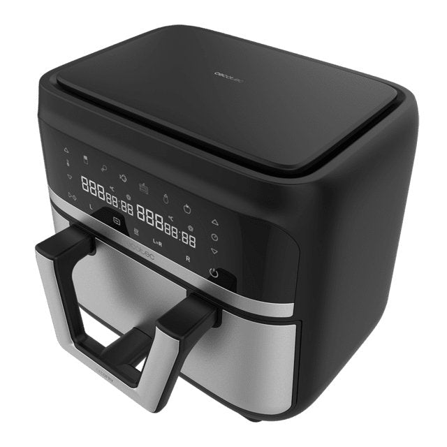 EAN 8435771907081 - Cecotec Cecofry Dual 9000 Sencillo 9 L Independiente 2850 W Freidora de aire caliente Negro, Acero inoxid imagen 3