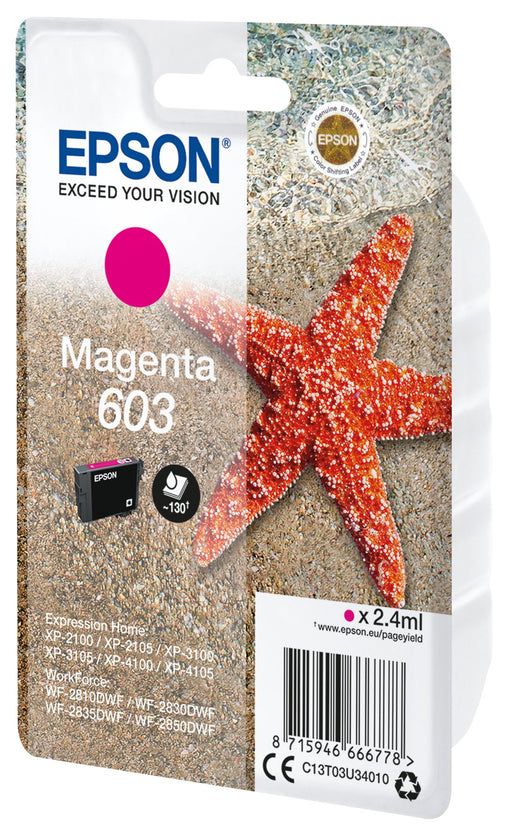 EAN 8715946666778 - Epson C13T03U34010 cartucho de tinta 1 pieza(s) Original Rendimiento estándar imagen 1