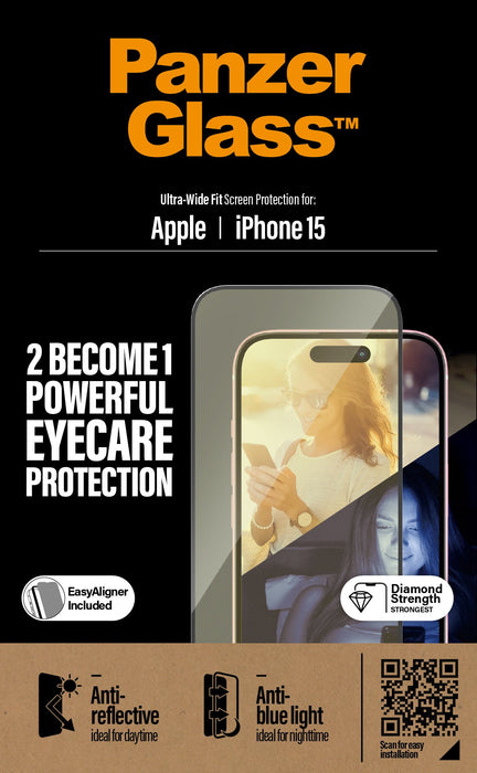 EAN 5711724028137 - PanzerGlass ® EyeCARE™ Screen Protection iPhone 15 | Ultra-Wide Fit w. EasyAligner Protector de pantalla  imagen 5