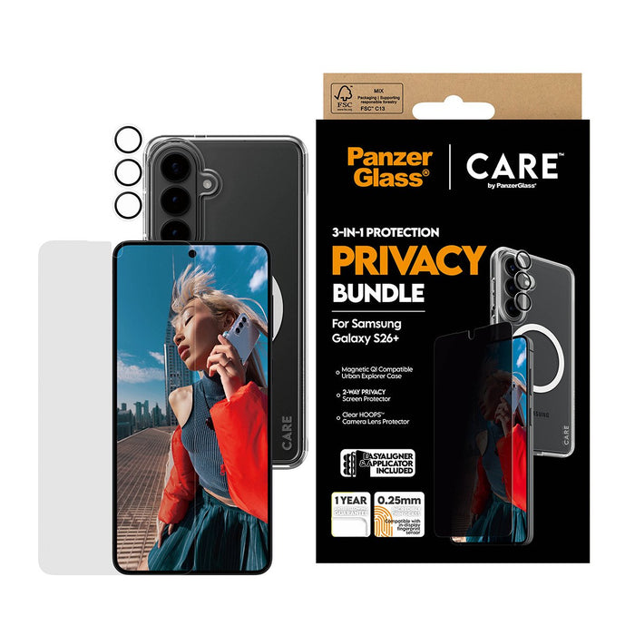 EAN 5715685034541 - PanzerGlass ® | CARE™ by ® Privacy 3-in-1 Bundle Samsung Galaxy S26+ Protector de pantalla 1 pieza(s) imagen 2
