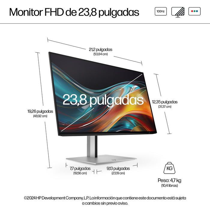 EAN 5715063475935 - HP Series 7 Pro 23.8 inch FHD Monitor - 724pf pantalla para PC 60,5 cm (23.8") 1920 x 1080 Pixeles Full H imagen 4