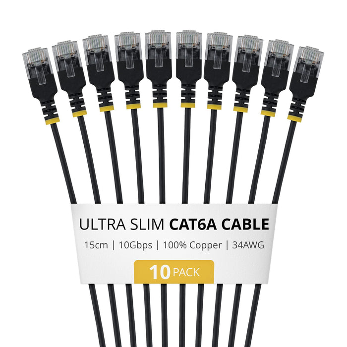 EAN 65030917940 - StarTech.com 6AUTP34BKS15CM10PK cable de red 0,15 m U/UTP (UTP) Alrededor imagen 1