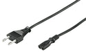 EAN 5704327465706 - Microconnect PE030712 cable de transmisión Negro 1,2 m CEE7/16 C7 acoplador imagen 1
