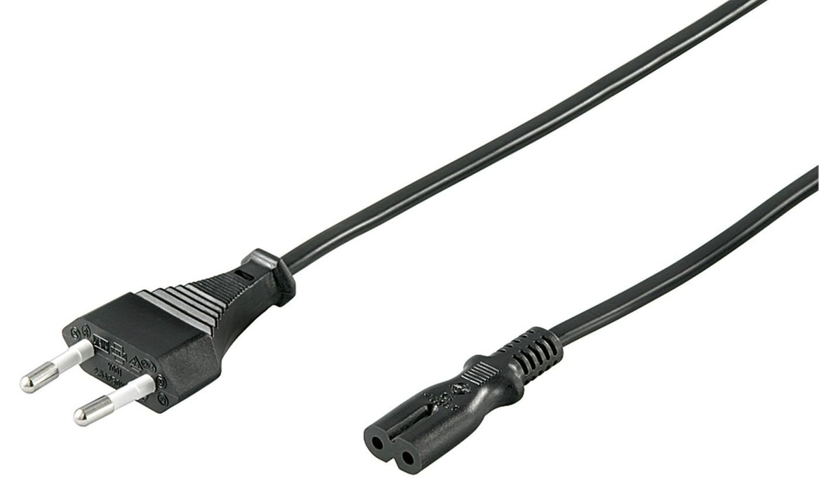 EAN 5706998322104 - Microconnect PE030705 cable de transmisión Negro 0,5 m CEE7/16 C7 acoplador imagen 1