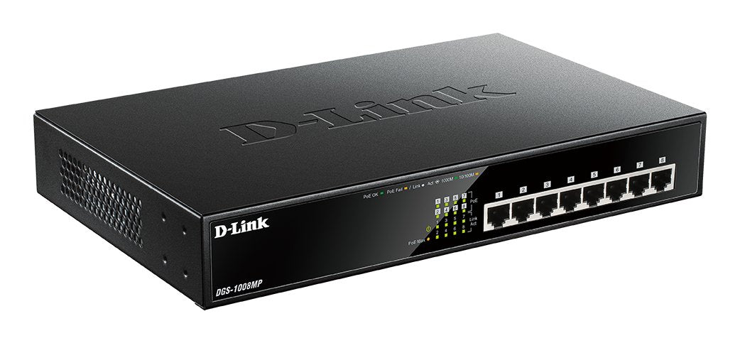 EAN 0790069420337 - D-Link DGS-1008MP switch No administrado Gigabit Ethernet (10/100/1000) Energía sobre Ethernet (PoE) 1U N imagen 3