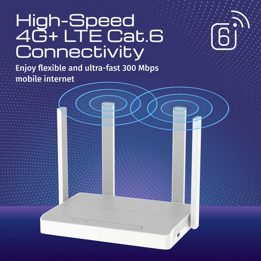 EAN 4897082921622 - Keenetic Hero 4G+ (KN-2311) router inalámbrico Gigabit Ethernet Doble banda (2,4 GHz / 5 GHz) Gris, Blanc imagen 2