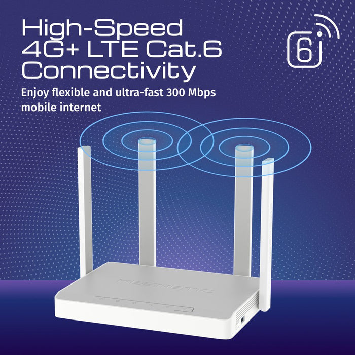 EAN 4897082921622 - Keenetic Hero 4G+ (KN-2311) router inalámbrico Gigabit Ethernet Doble banda (2,4 GHz / 5 GHz) Gris, Blanc imagen 2