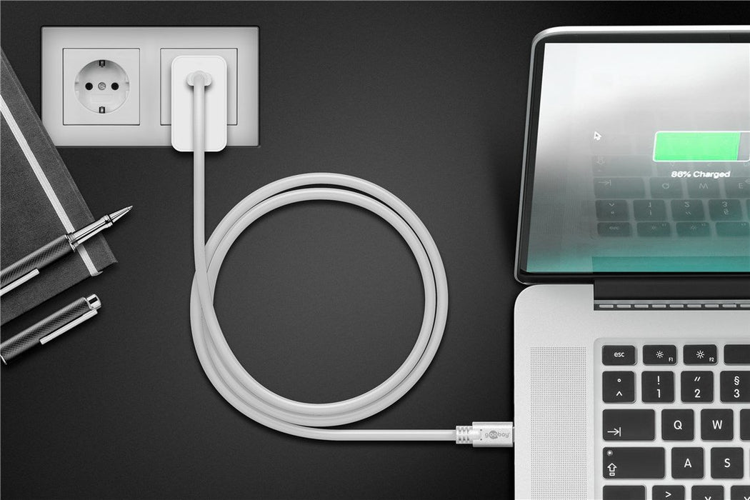 EAN 4040849671937 - Goobay 67193 cable USB USB 3.2 Gen 1 (3.1 Gen 1) 0,5 m USB C Blanco imagen 3
