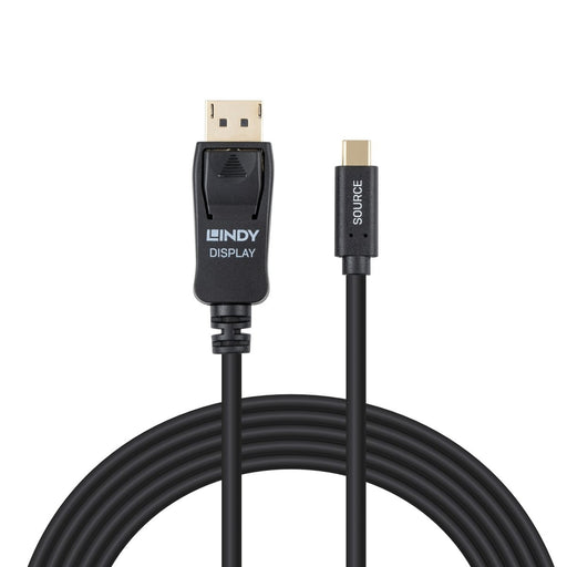 EAN 4002888435000 - Lindy 43500 adaptador de cable de vídeo 1 m USB Tipo C DisplayPort Negro imagen 2