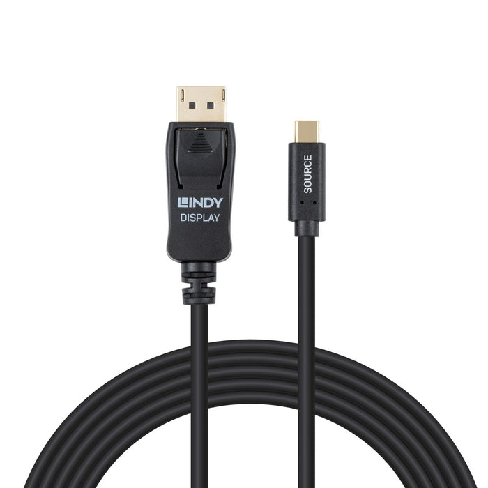 EAN 4002888435000 - Lindy 43500 adaptador de cable de vídeo 1 m USB Tipo C DisplayPort Negro imagen 2