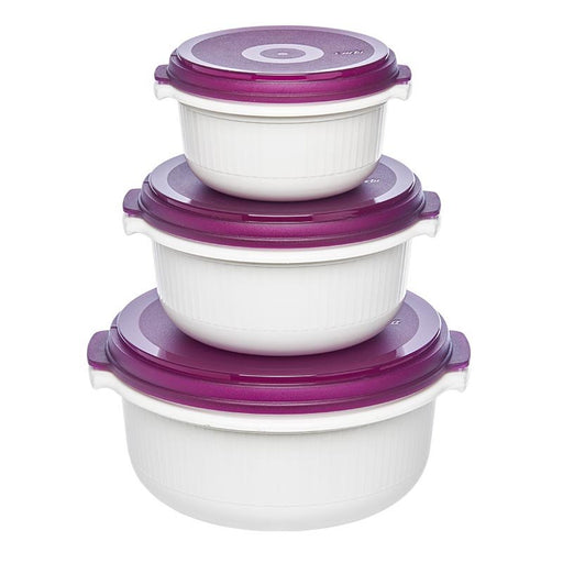 EAN 4009049301754 - EMSA 508455 recipiente de almacenar comida Alrededor Establecer Blackberry, Blanco 3 pieza(s) imagen 1