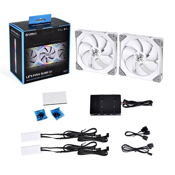 EAN 4718466009715 - Lian Li Uni Fan SL140 Carcasa del ordenador Ventilador 14 cm Blanco 2 pieza(s) imagen 2