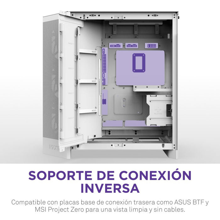 EAN 5056547207674 - NZXT H9 Flow RGB+ Midi Tower Blanco imagen 8