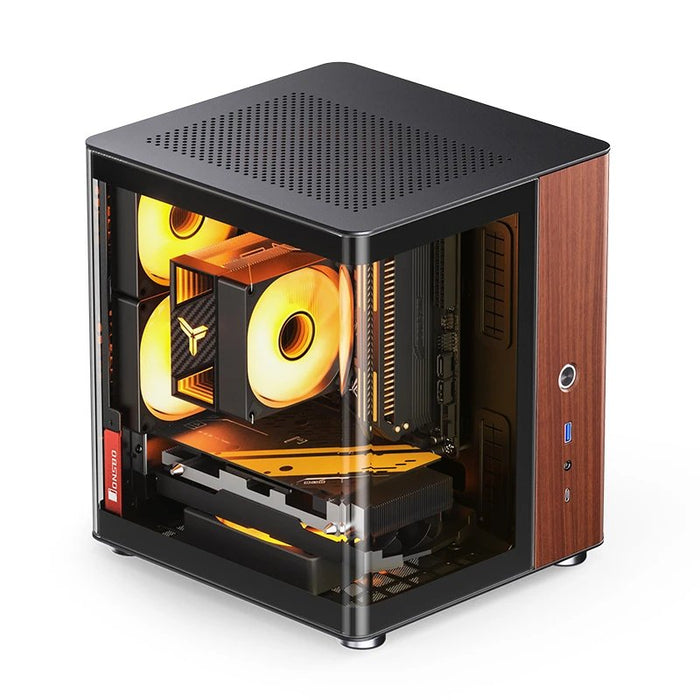 EAN 6970620554099 - Jonsbo TK-0 BLACK carcasa de ordenador Negro, Madera imagen 3