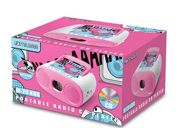 EAN 3700460205812 - Muse M-20 KDG Analógica FM, MW Rosa, Blanco imagen 5