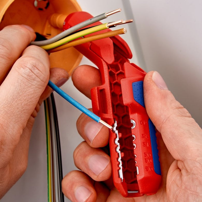 EAN 4003773082910 - Knipex ErgoStrip pelacable Azul, Rojo imagen 20