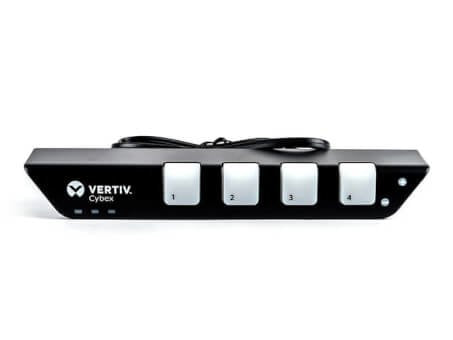 EAN 636430087276 - Vertiv AFP0004 interruptor KVM Negro, Blanco imagen 1