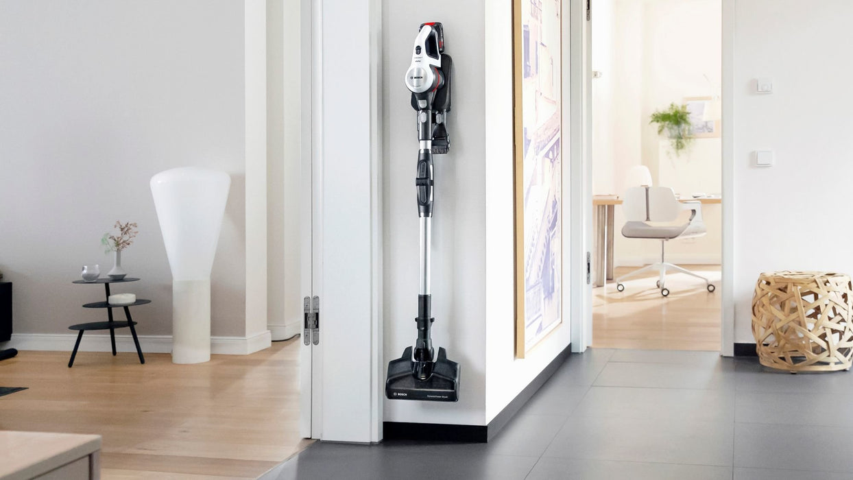 EAN 4242005307104 - Bosch BSS711W aspiradora de pie y escoba eléctrica Aspiradora escoba Batería Secar Sin bolsa 0,3 L Negro, imagen 13