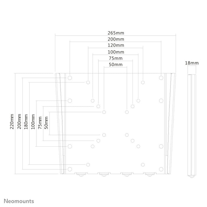 EAN 8717371441265 - Neomounts FPMA-W110 soporte para TV 101,6 cm (40") Plata imagen 8