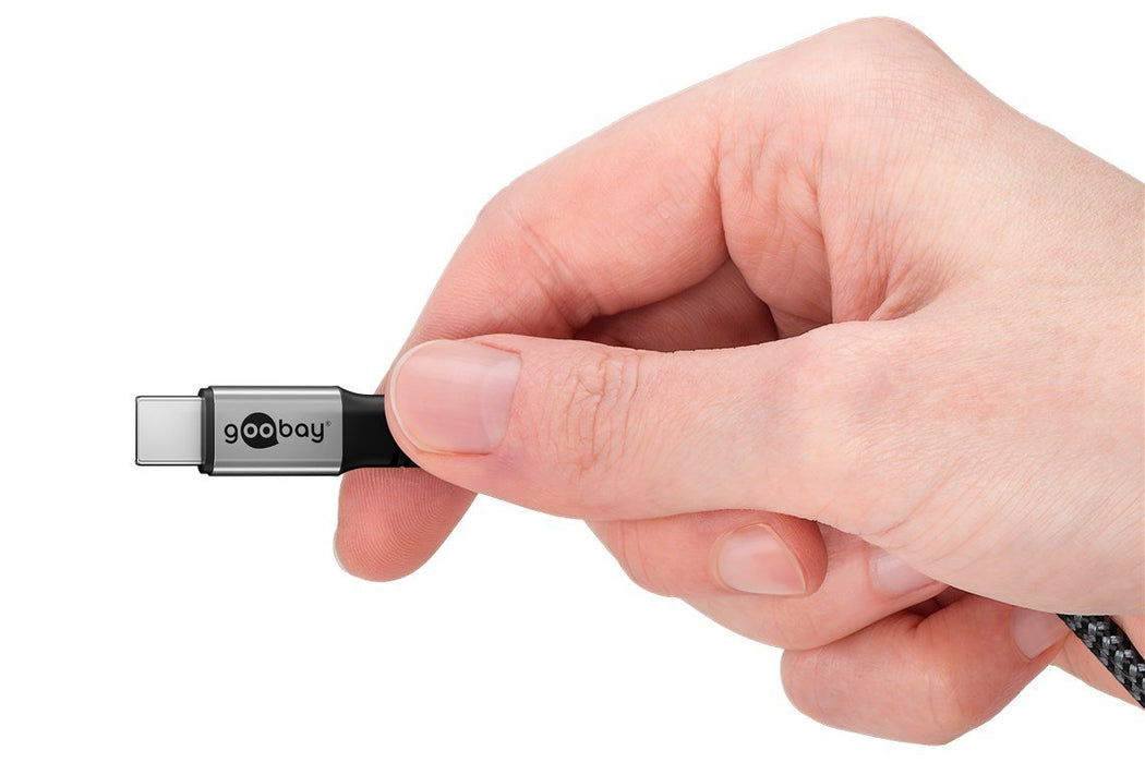 EAN 4040849745249 - Goobay 74524 cable de audio 0,15 m USB Type-C + 3.5mm Negro, Gris imagen 3