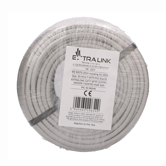 EAN 5904960296549 - Extralink CAT7 SFTP (S/FTP) INDOOR TWISTED PAIR 50M cable de red imagen 6