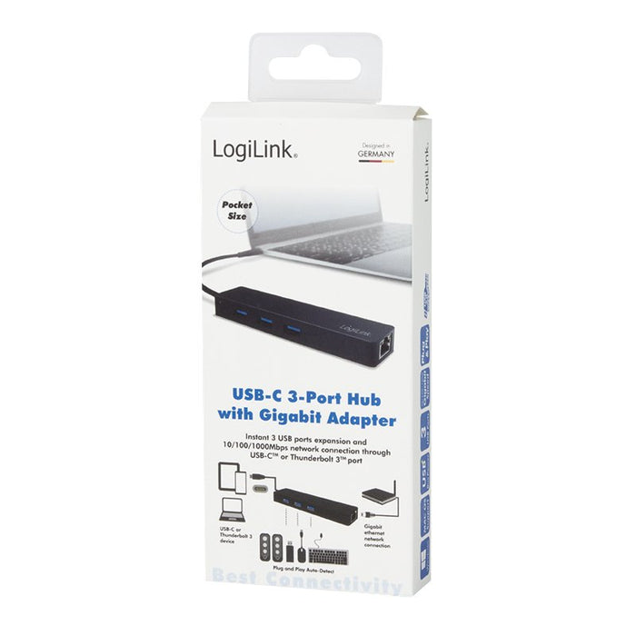 EAN 4052792048681 - LogiLink UA0313 base para portátil y replicador de puertos USB 3.2 Gen 1 (3.1 Gen 1) Type-C Negro imagen 4