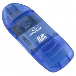 EAN 5901299901144 - TITANUM TA101B lector de tarjeta USB 2.0 Azul imagen 1