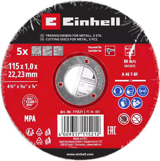 EAN 4009317115212 - Einhell 49711521 accesorio para amoladora angular Corte del disco imagen 2