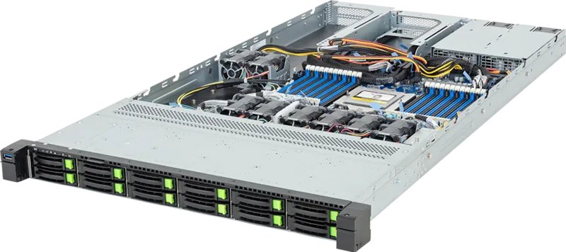 EAN 4719331865115 - GIGABYTE R163-ZG2-AAJ2 Rev. 3.x AMD SoC Socket SP5 Bastidor (1U) Negro, Acero imagen 1