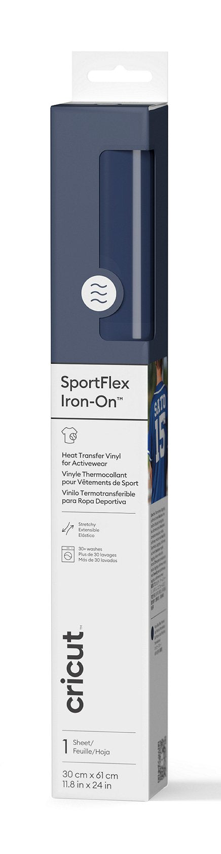EAN 93573745805 - Cricut SportFlex Iron-On Rollo de vinilo de termotransferencia Vinilo de termotransferencia liso 1 hojas imagen 1
