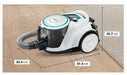 EAN 4242005419593 - Bosch Serie 6 BGC41XHYG aspiradora 2,4 L Aspiradora cilíndrica Secar 700 W Sin bolsa imagen 3