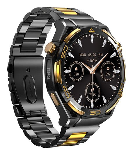 EAN 6931548325796 - Blackview W90 Pro 3,63 cm (1.43") AMOLED 48.6 mm Digital 466 x 466 Pixeles Pantalla táctil Negro, Oro GPS imagen 3