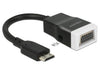EAN 4043619655885 - DeLOCK 65588 adaptador de cable de vídeo HDMI Type C (Mini) VGA (D-Sub) + 3,5mm Negro imagen 1