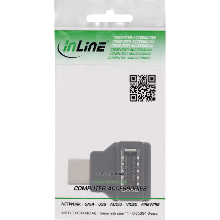 EAN 4043718315130 - InLine 33446L cambiador de género para cable Negro imagen 3
