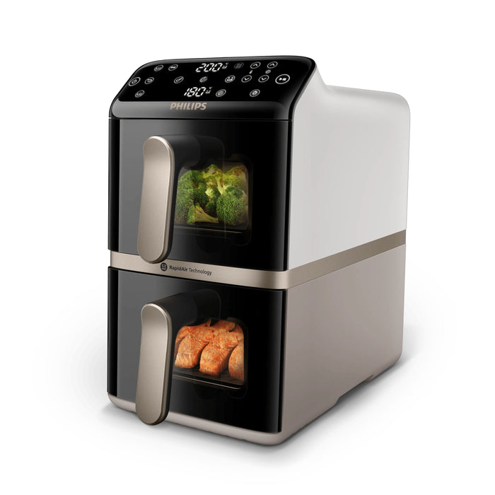 EAN 8720389072253 - Philips 4000 series NA462/80 freidora Doble 10 L Independiente 2750 W Freidora de aire caliente Negro, Or imagen 6