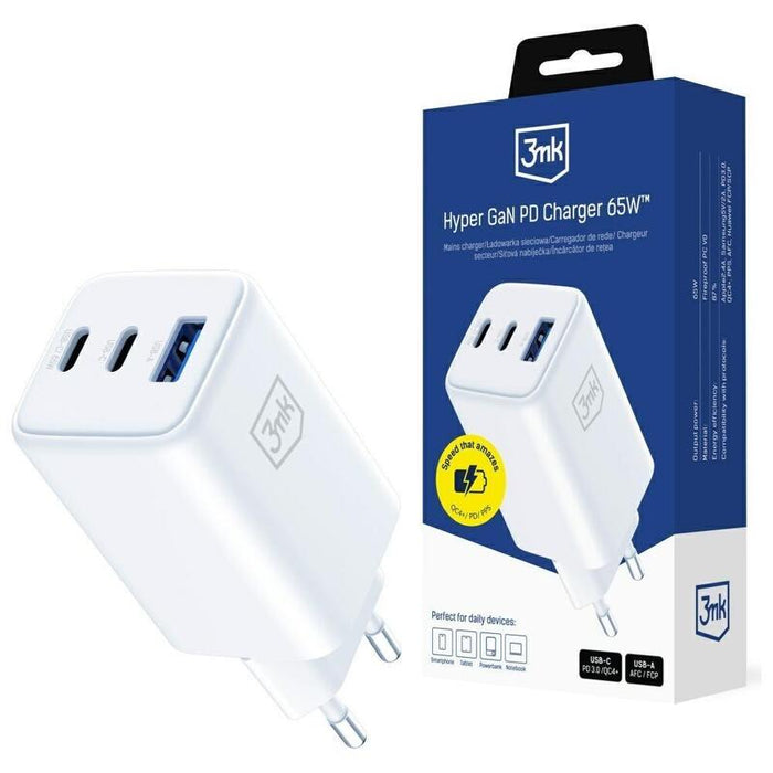 3mk Hyper Gan Charger 65w Qc4+ Biala