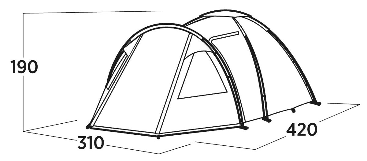 EAN 5709388144867 - Easy Camp Kinn 5 Verde Tienda de cúpula/iglú imagen 5