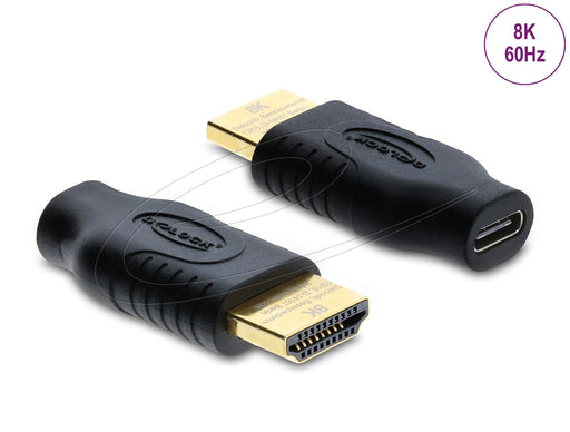 EAN 4043619610761 - DeLOCK 61076 cambiador de género para cable USB Type-C HDMI Negro imagen 1