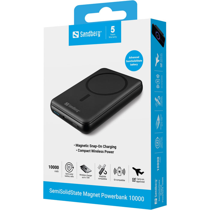 EAN 5705730421518 - Sandberg 421-51 batería externa Semisólido 10000 mAh Cargador inalámbrico Negro imagen 5