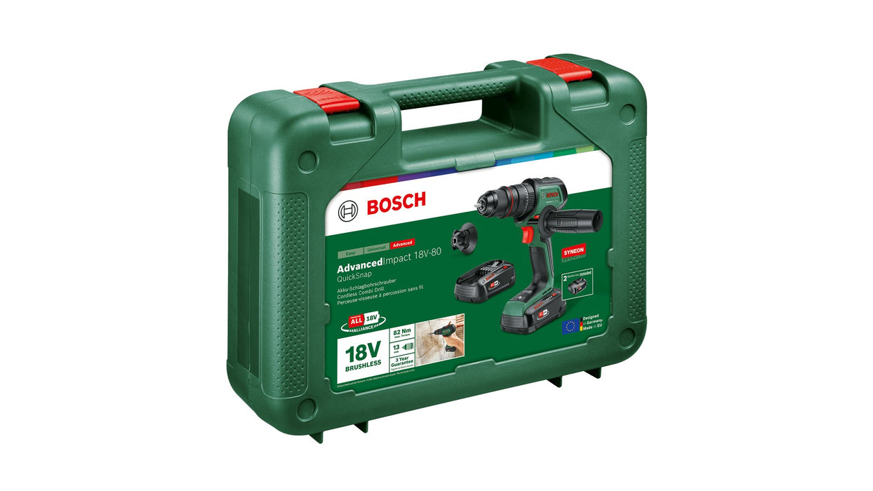 EAN 4053423239645 - Bosch AdvancedImpact 18V-80 QuickSnap 1950 RPM Sin llave 890 g Negro, Verde imagen 5