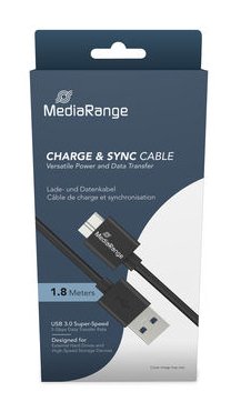 EAN 4260664877943 - MediaRange MRCS240 cable USB USB 3.2 Gen 1 (3.1 Gen 1) 1,8 m USB A Micro-USB B Negro imagen 4