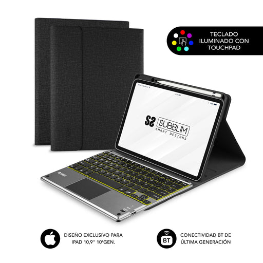 EAN 8436586743659 - SUBBLIM Funda Tablet KEYTAB ProBT Touchpad Ipad 10,9/11 10a/11a Gen NEGRA imagen 1