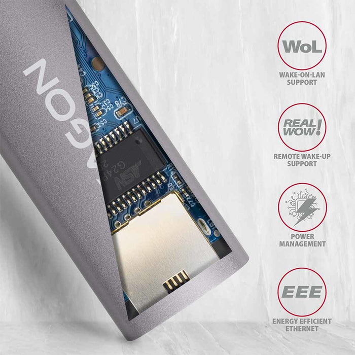 EAN 8595247905574 - Axagon ADE-TRC adaptador y tarjeta de red Ethernet 1000 Mbit/s imagen 5