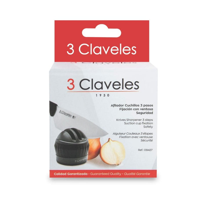 EAN 8410990094279 - 3 Claveles 09427 afilador de cuchillo Afilador de cuchillos de discos Negro, Gris imagen 3
