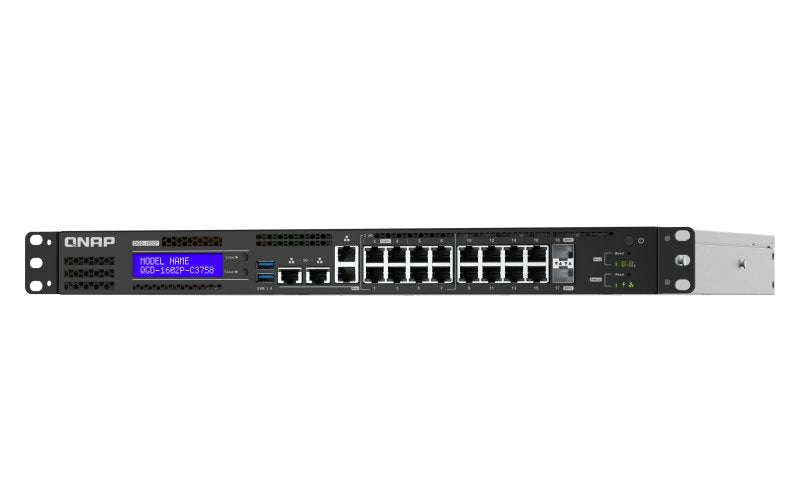 EAN 4713213517864 - QNAP QGD-1602P Gestionado L2 2.5G Ethernet (100/1000/2500) Energía sobre Ethernet (PoE) Negro, Gris imagen 4