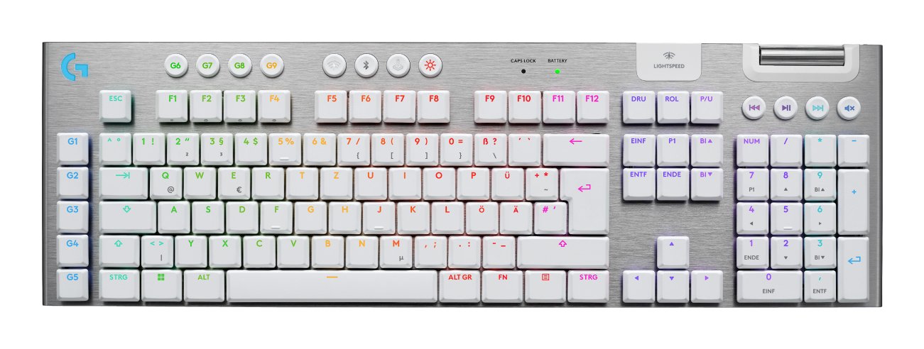 EAN 5099206121805 - Logitech G 920-012686 teclado Juego RF Wireless + Bluetooth QWERTZ Alemán Blanco imagen 1