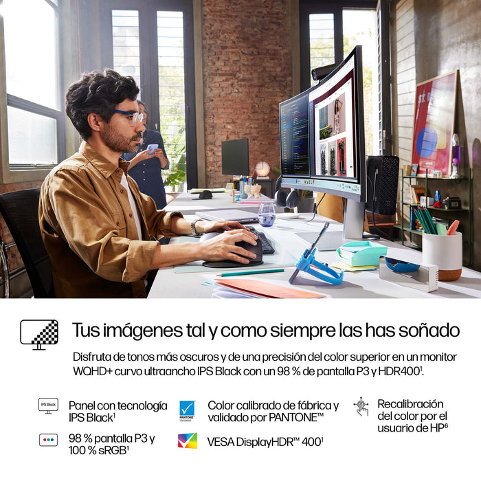 EAN 5715328385412 - HP Series 7 Pro 738pu pantalla para PC 95,2 cm (37.5") 3840 x 1600 Pixeles Wide Quad HD+ LCD Gris imagen 6