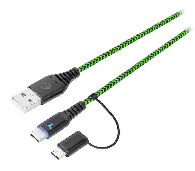 EAN 5425025591800 - EgoGear SCH10-XX-GN cable USB 3 m USB A USB C Negro, Verde imagen 2