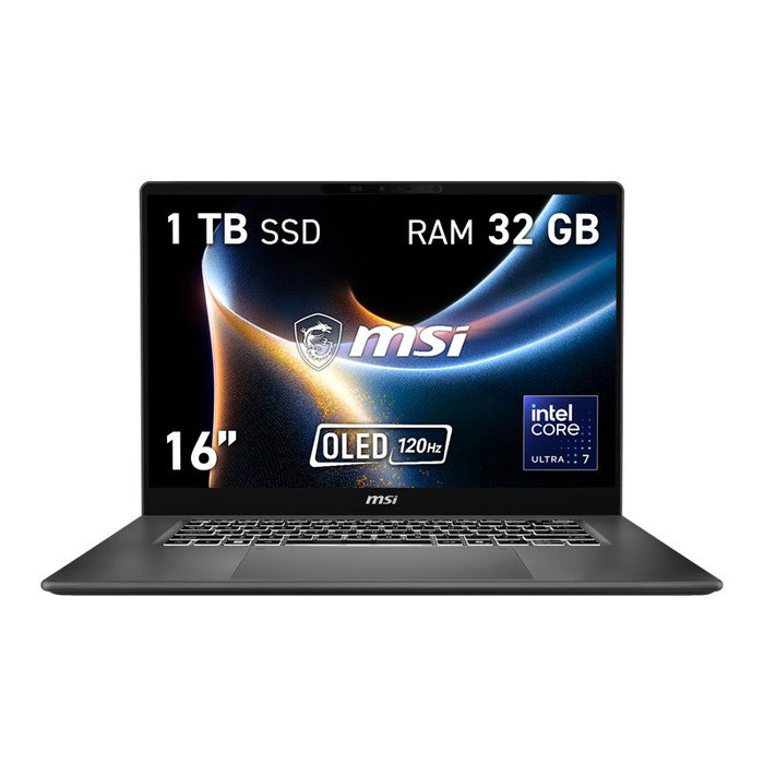 EAN 4711377458856 - MSI Prestige 16 AI+ C3MG-253ES Copilot+ PC Intel Core Ultra 7 355 Portátil 40,6 cm (16") 2.8K 32 GB LPDDR imagen 1